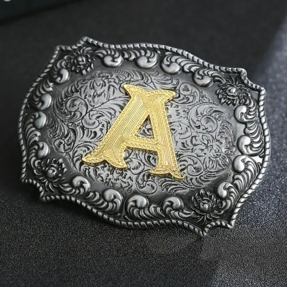 unbranded Other - New Monogram Initials letter A men's belt buckle